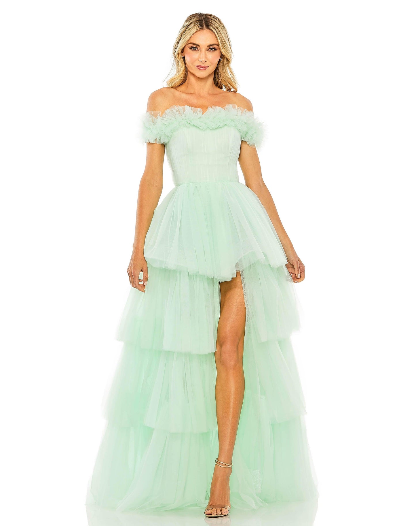 Prom Dresses Long Off Shoulder Prom Ball Gown Mint