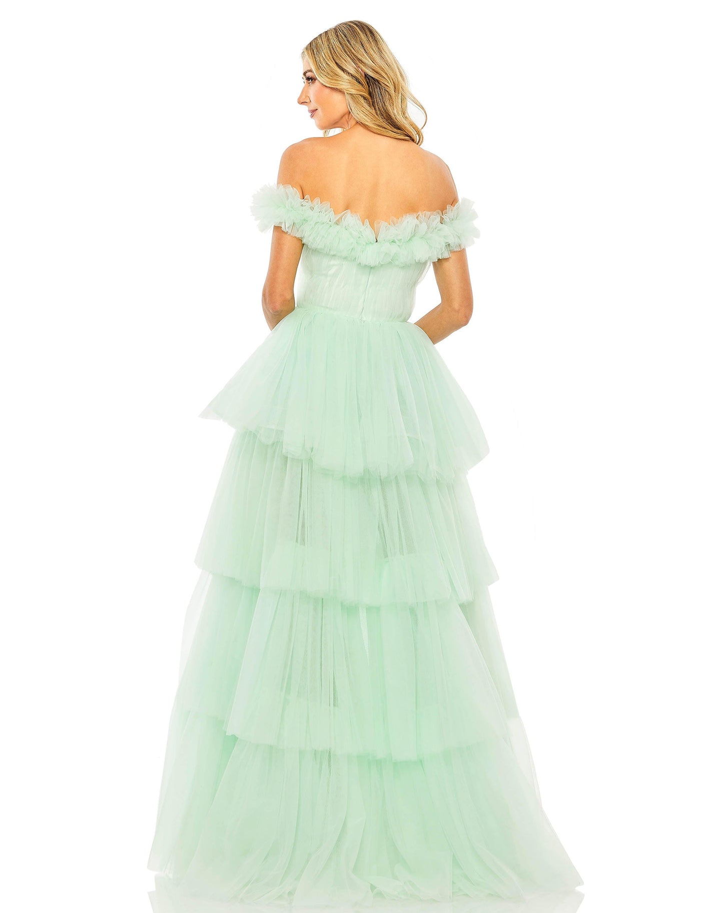 Prom Dresses Long Off Shoulder Prom Ball Gown Mint