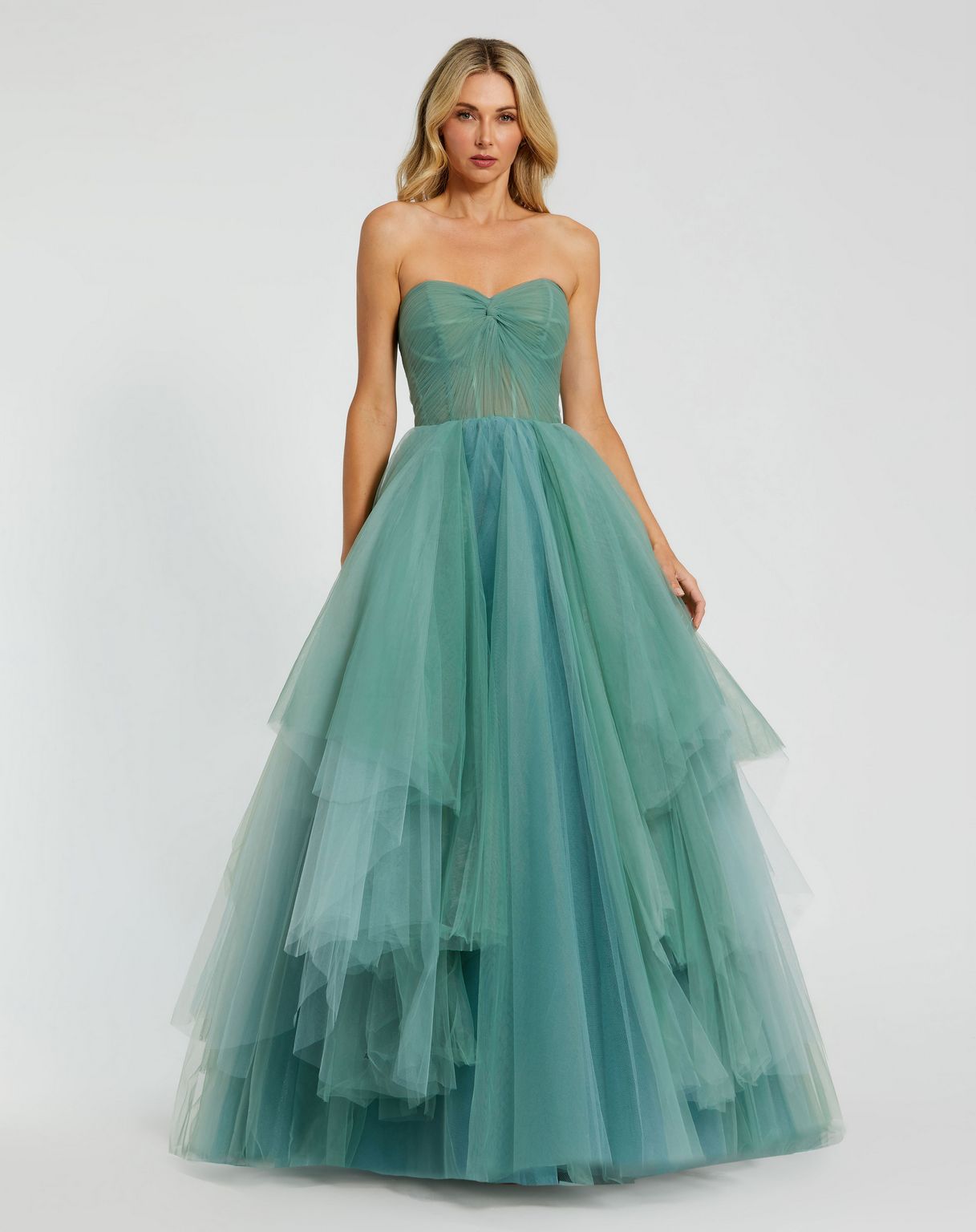 Prom Dresses Long Ruffle Prom Ballgown Jade