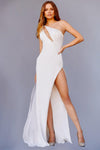 Prom Dresses Long One Shoulder Fitted Prom Dress Off White