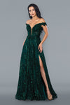 Prom Dresses Glitter Formal Long Prom Dress Green