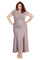 Plus Size Dresses Long Glitter Formal Plus Size Mother of the Bride Dress Champagne