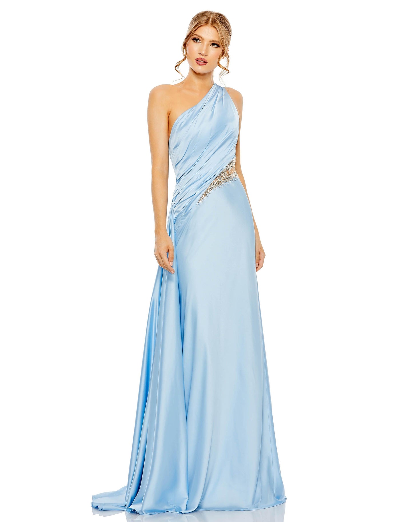 Prom Dresses Prom Long One Shoulder Formal Dress Powder Blue