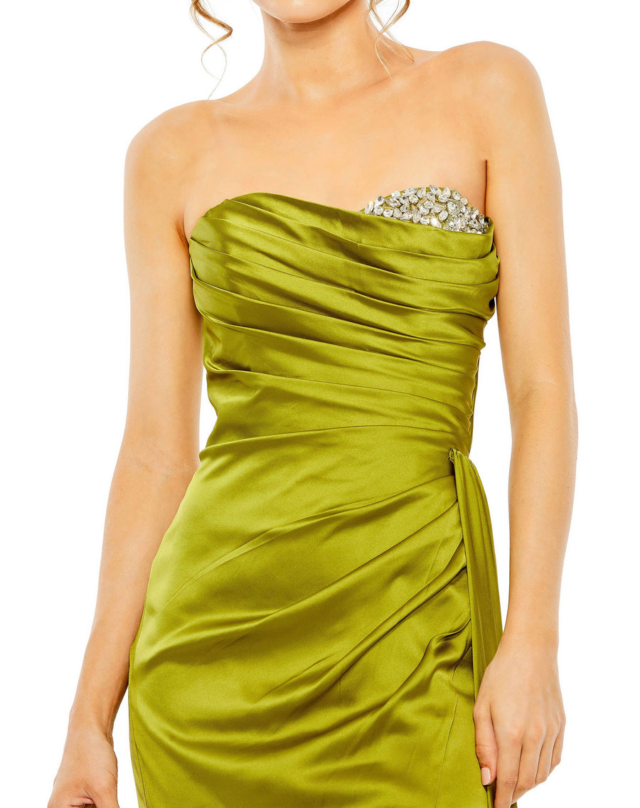 Prom Dresses Prom Long Strapless Formal Gown Apple Green