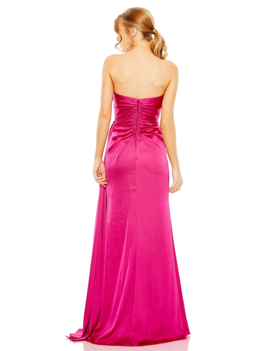 Prom Dresses Prom Long Strapless Formal Gown Magenta