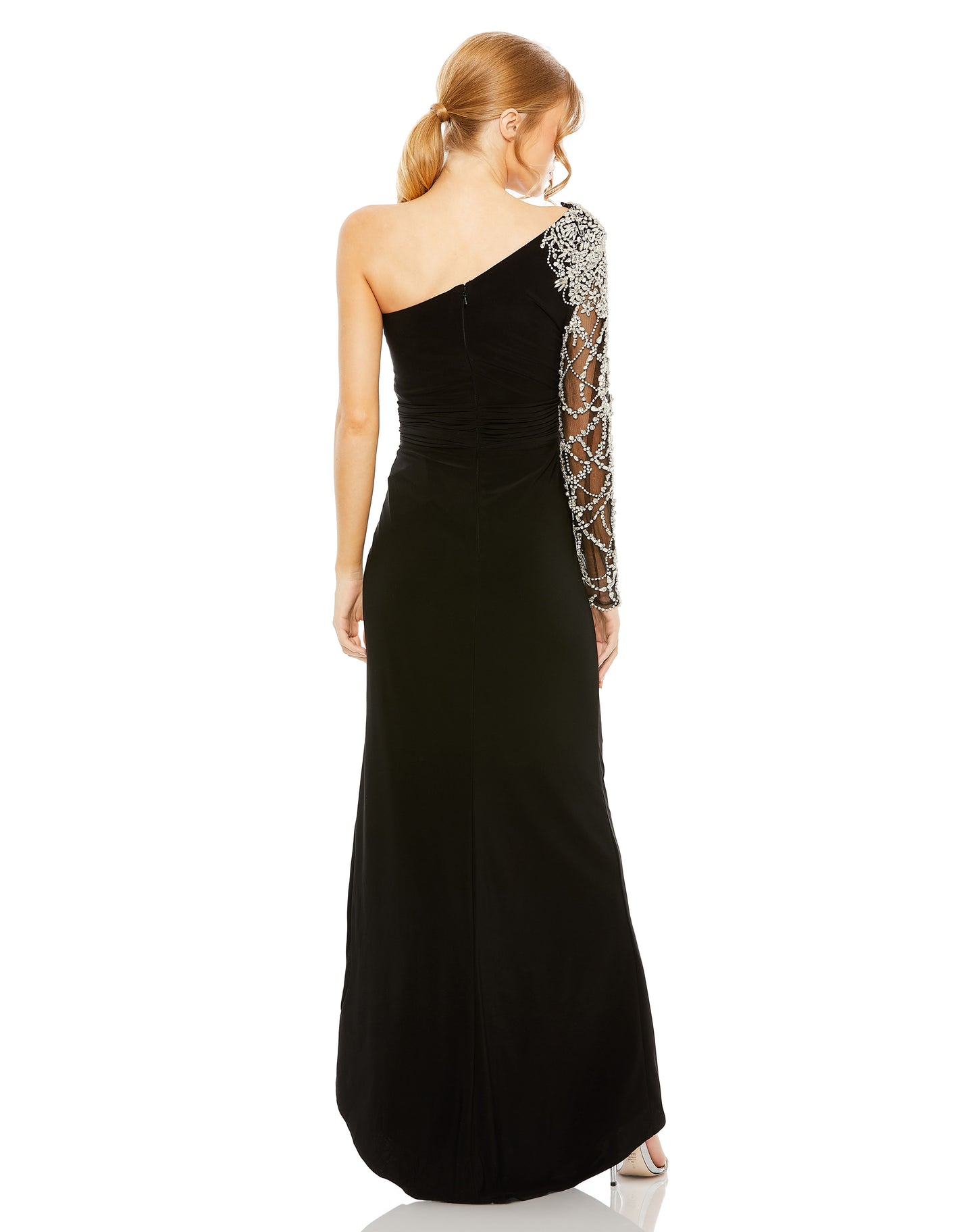 Prom Dresses Long Fitted Formal Evening Prom Gown Black