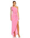 Prom Dresses Long Fitted Formal Evening Prom Gown Pink