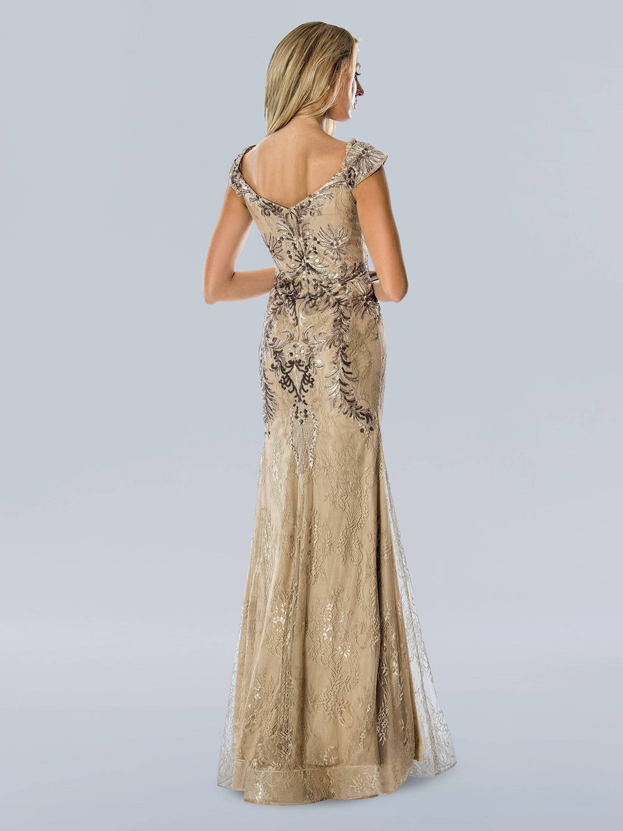 Formal Dresses Long Formal Sequin Prom Dress Taupe