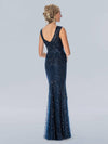 Formal Dresses Long Formal Overskirt Prom Dress Navy