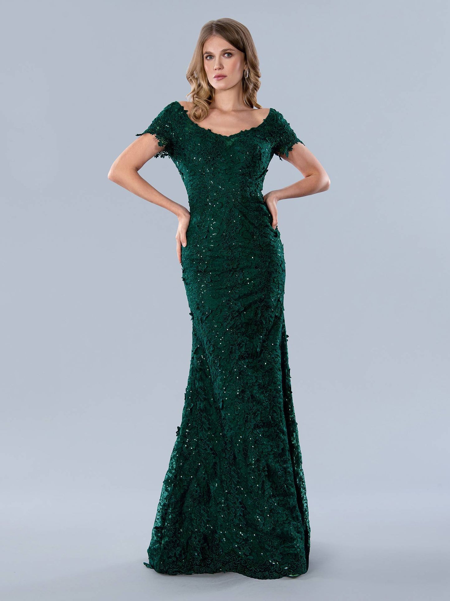 Mother of the Bride Dresses Long Mother of the Bride Beaded Formal Dress Green