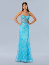 Prom Dresses Long Beaded Formal Prom Dress Blue