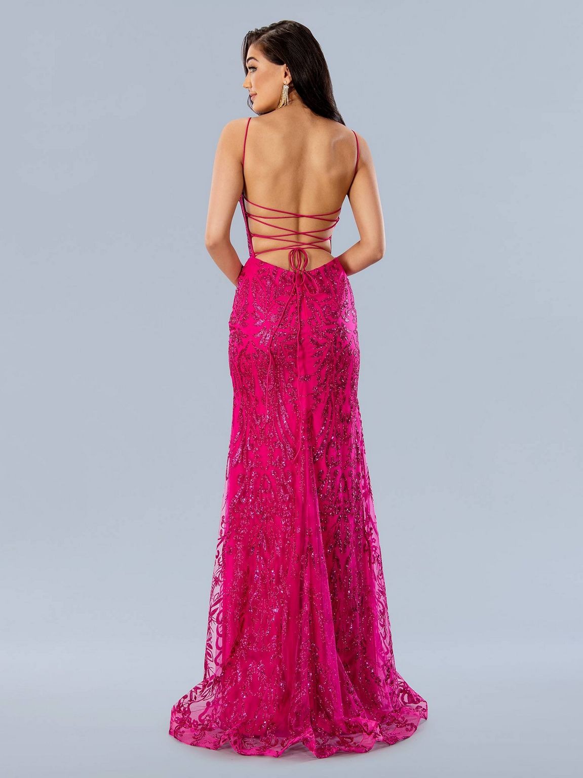 Prom Dresses Long Beaded Formal Prom Dress Fuchsia