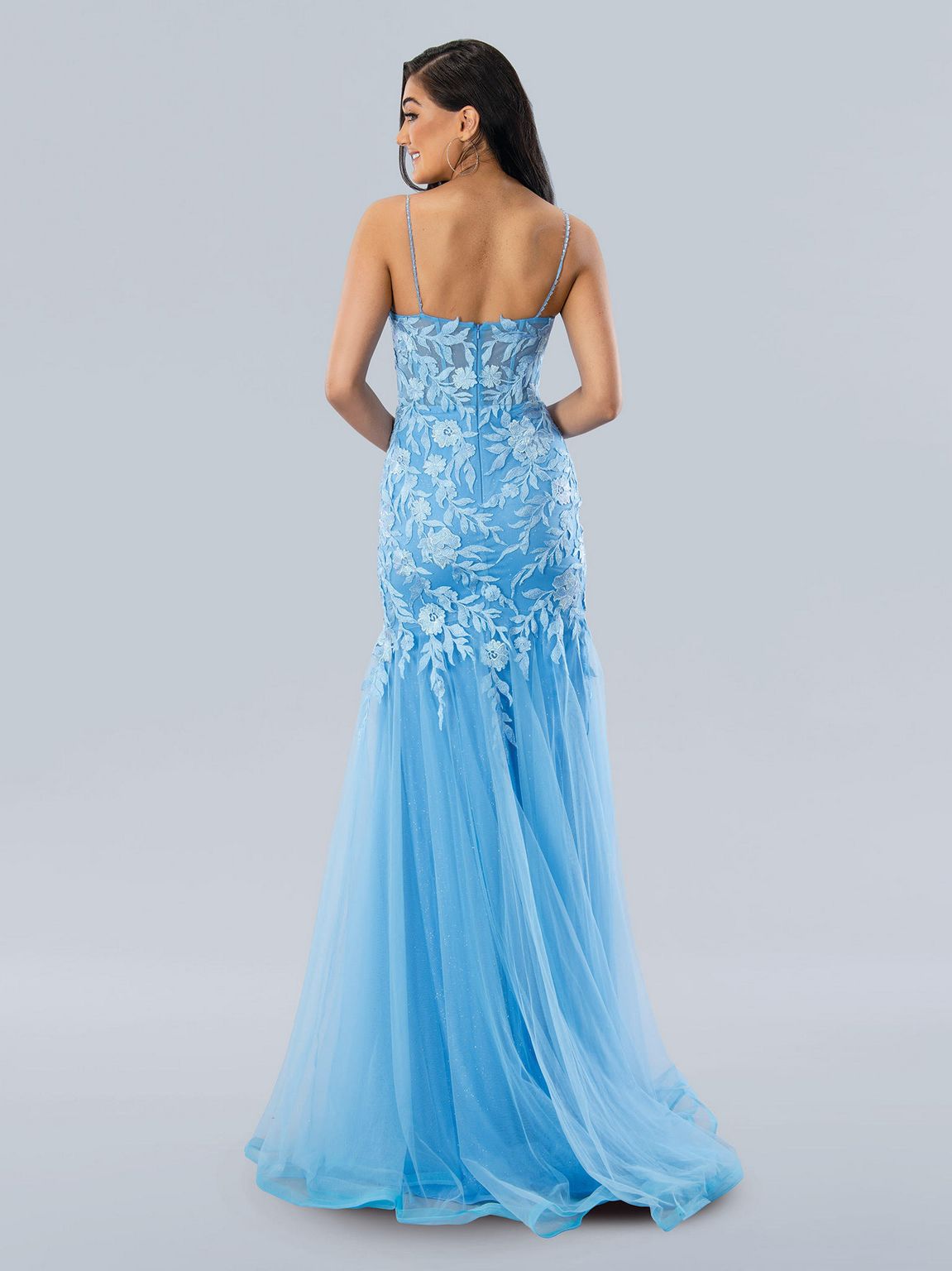 Prom Dresses Long Formal Prom Glitter Dress Blue