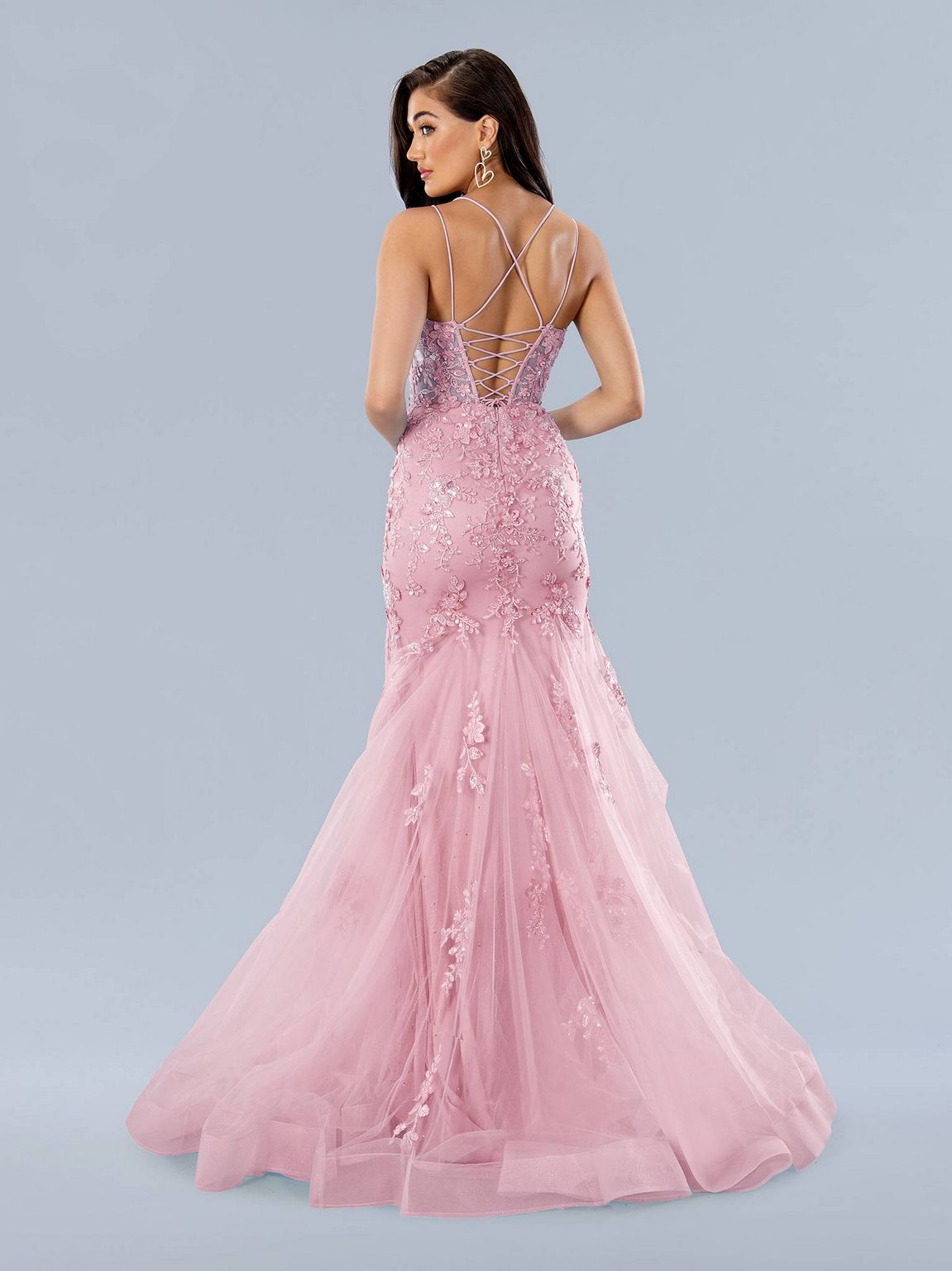 Prom Dresses Long Formal Applique Prom Dress Pink