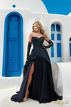 Prom Dresses Embroidered Long Prom Ballgown Black