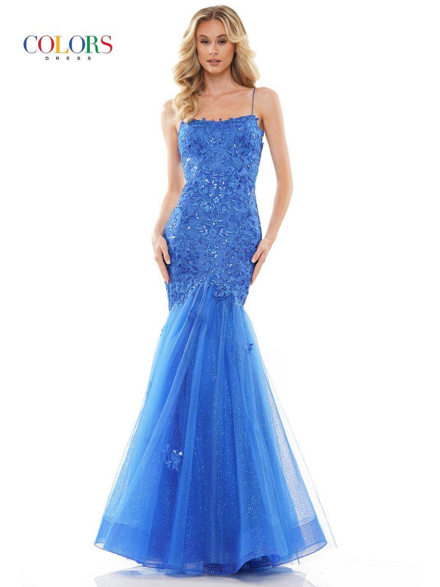 Colors 2490 Colors Long Formal Mermaid Prom Dress