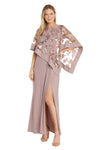 Mother of the Bride Dresses Long Sequin Mother of the Bride Poncho Dress Mauve