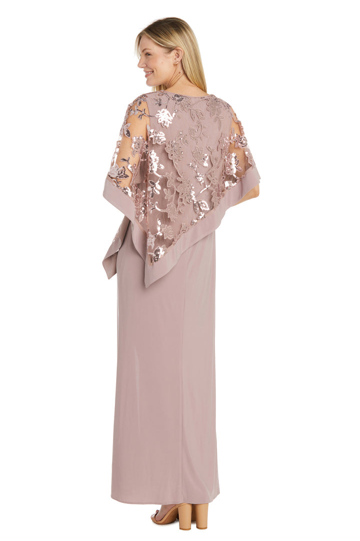 Mother of the Bride Dresses Long Sequin Mother of the Bride Poncho Dress Mauve