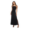 Formal Dresses Long Sleeveless Side Panel Dress Black Nude