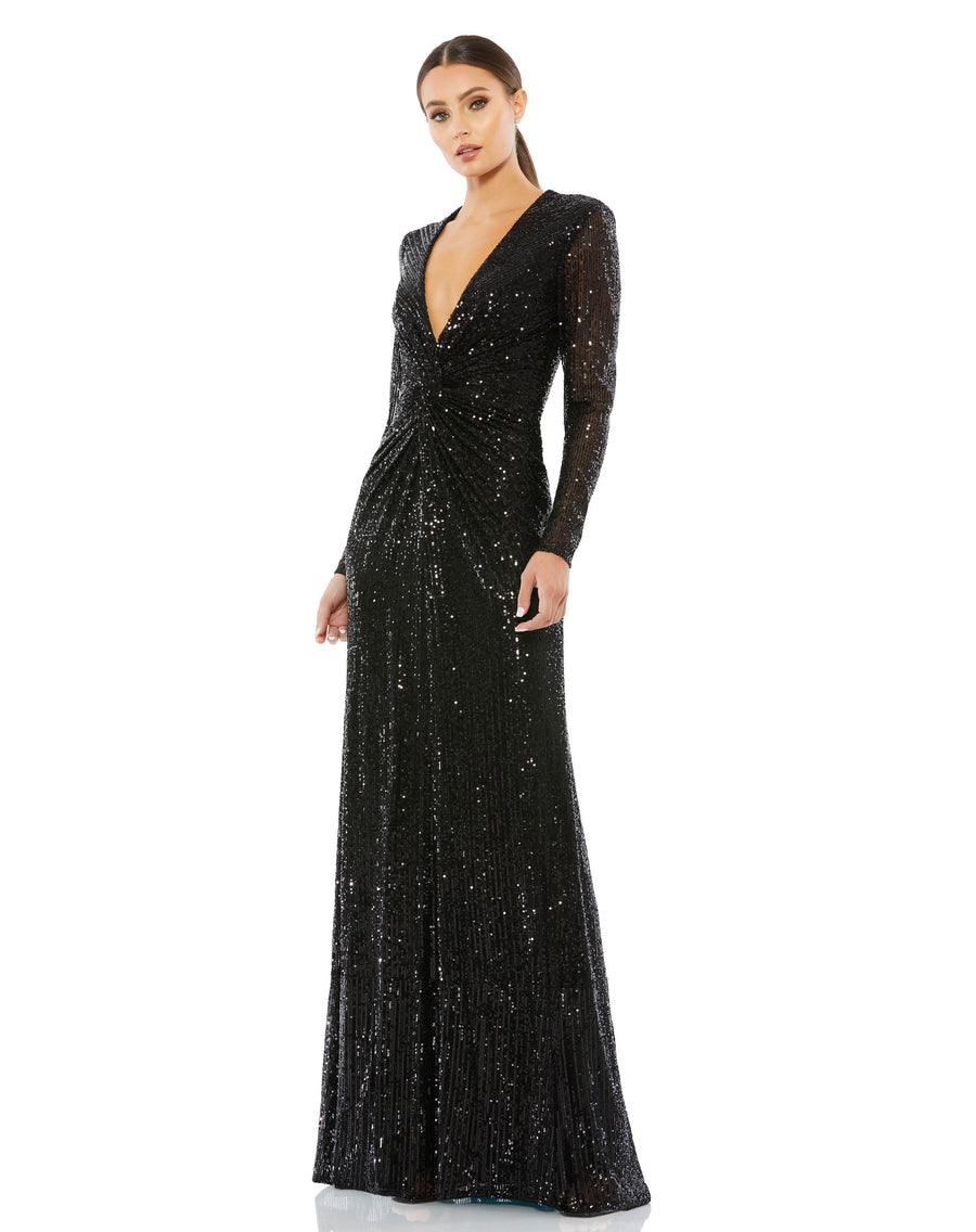 Mac Duggal 26552 Long Sleeve Formal Evening Dress