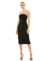 Cocktail Dresses Fitted Cocktail Party Midi Length Dress Black