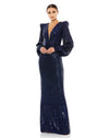 Formal Dresses Long Sleeve Sequin Evening Formal Dress Midnight