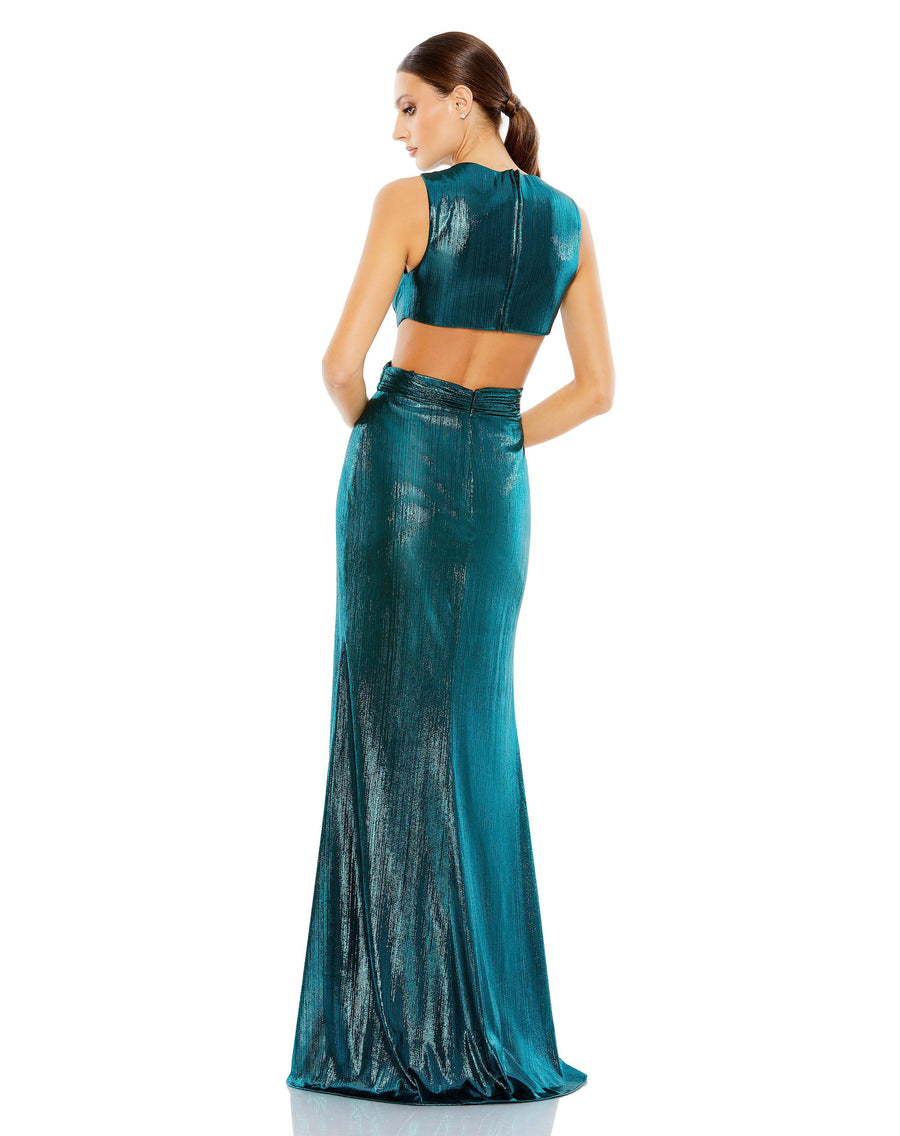 Prom Dresses Long Formal Metallic Prom Dress Teal