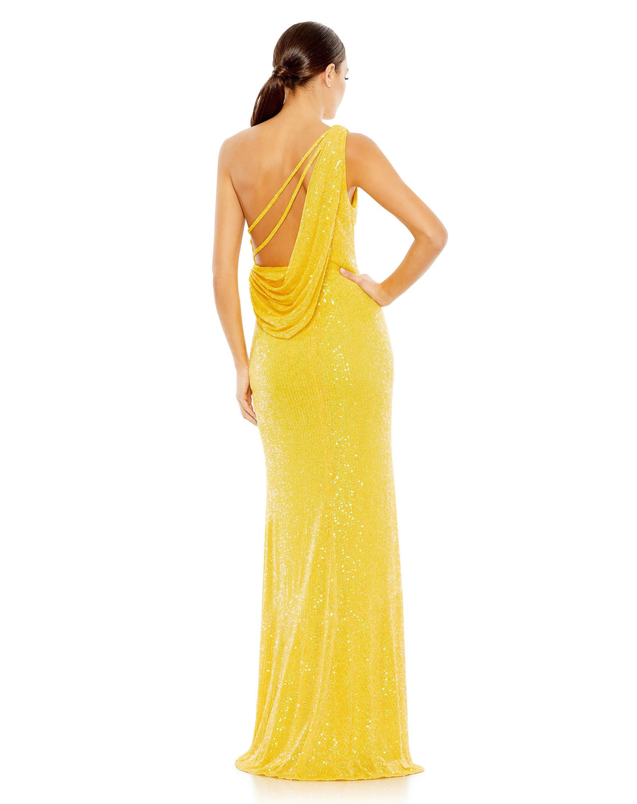 Prom Dresses Prom Long One Shoulder Formal Gown Lemon