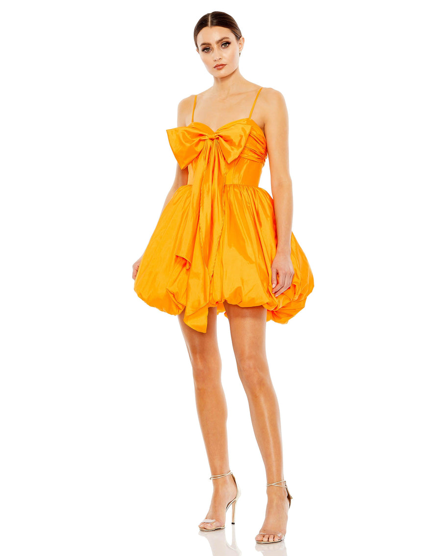 Cocktail Dresses Short Spaghetti Strap Mini Cocktail Dress Orange