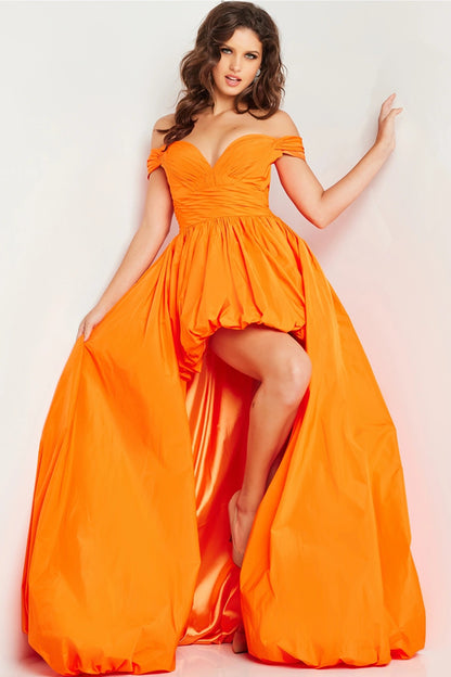 Prom Dresses High Low Bubble Skirt Formal Prom Dress Orange