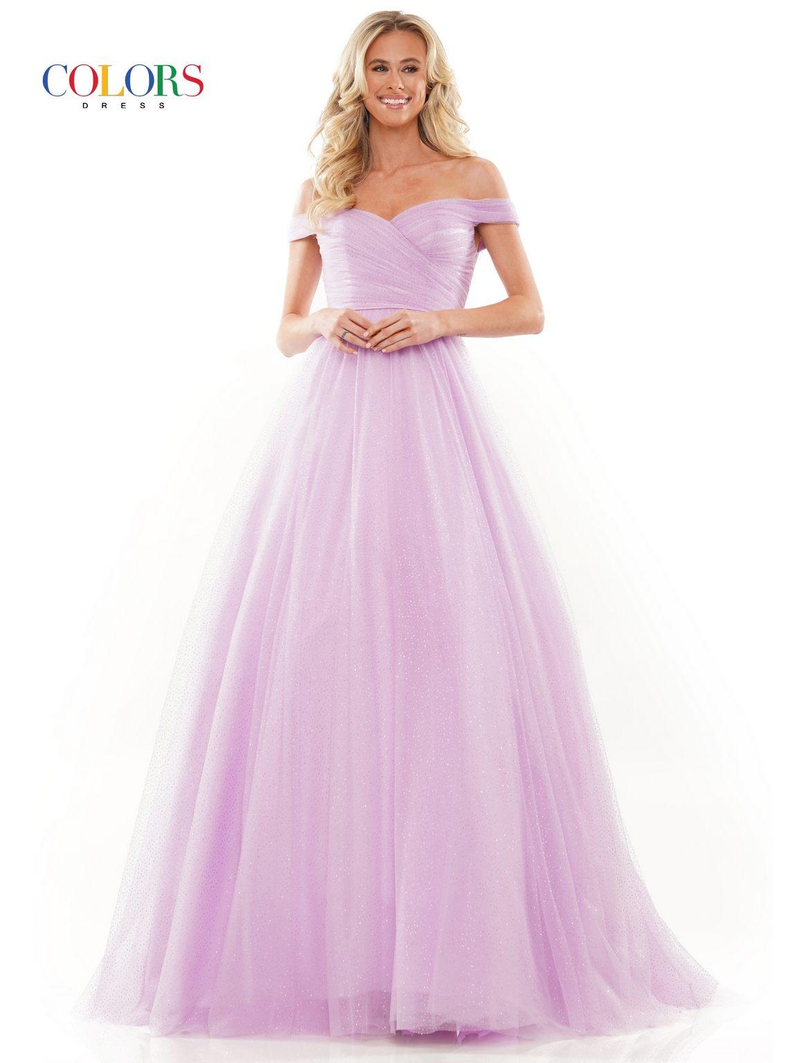 Prom Dresses Prom Long Off Shoulder Glitter Ball Gown Lilac