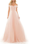 Prom Dresses Long Off Shoulder Prom Dress BLUSH