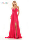 Prom Dresses Long Strapless Chiffon Prom Dress Watermelon