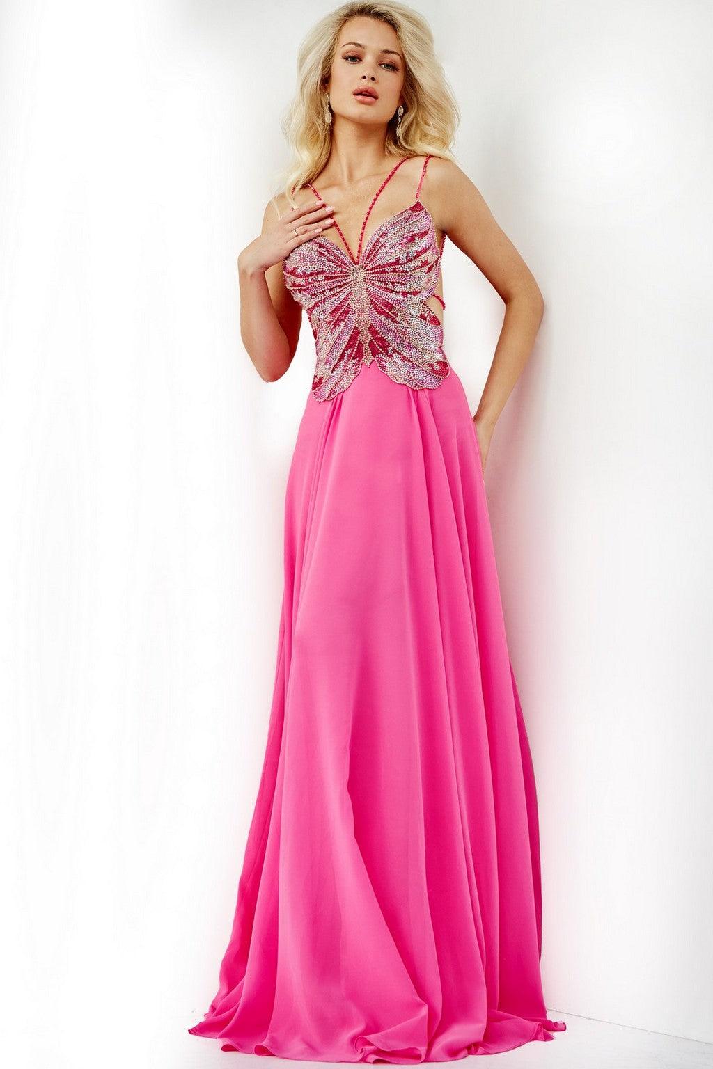 Prom Dresses Long A-Line Prom Dress FUCHSIA