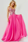 Prom Dresses  Long Formal Chiffon Prom Dress Fuchsia