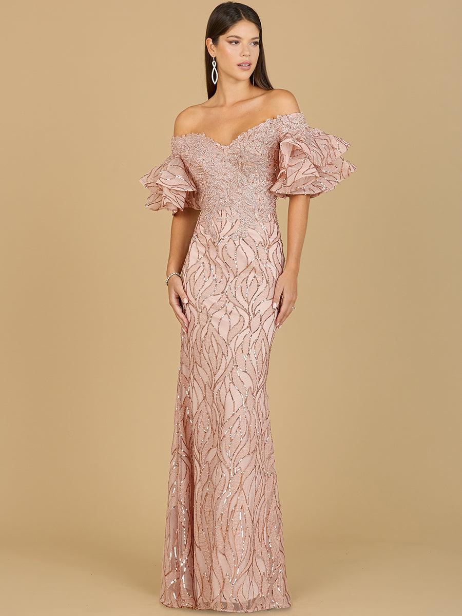 Prom Dresses Off Shoulder Mermaid Prom Dress Rose Gold