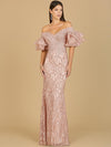 Prom Dresses Off Shoulder Mermaid Prom Dress Rose Gold