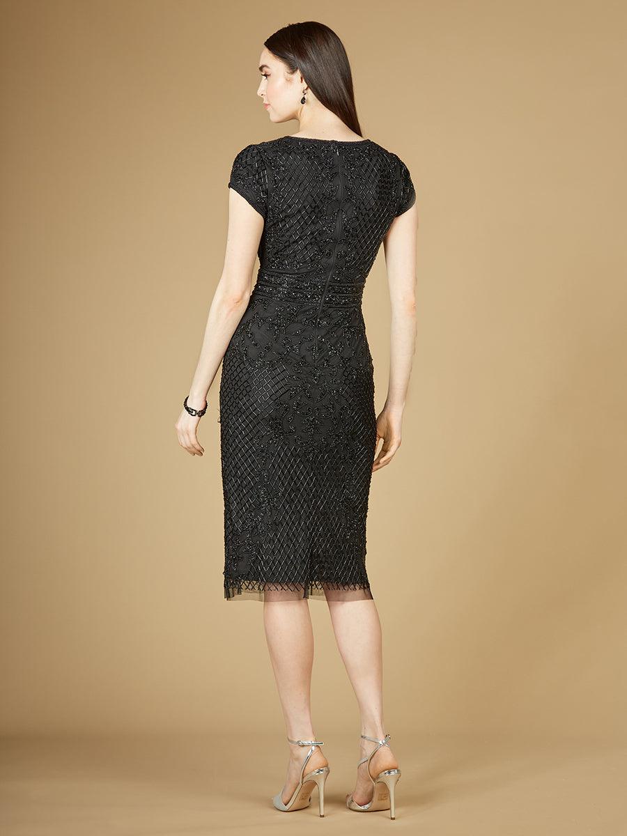 Cocktail Dresses Cap Sleeve Cocktail Dress Black