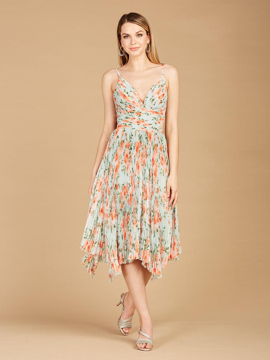 Formal Dresses Long Printed Formal Dress Mint