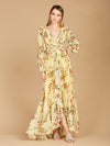 Formal Dresses Long Sleeve Layered Formal Dress Yellow