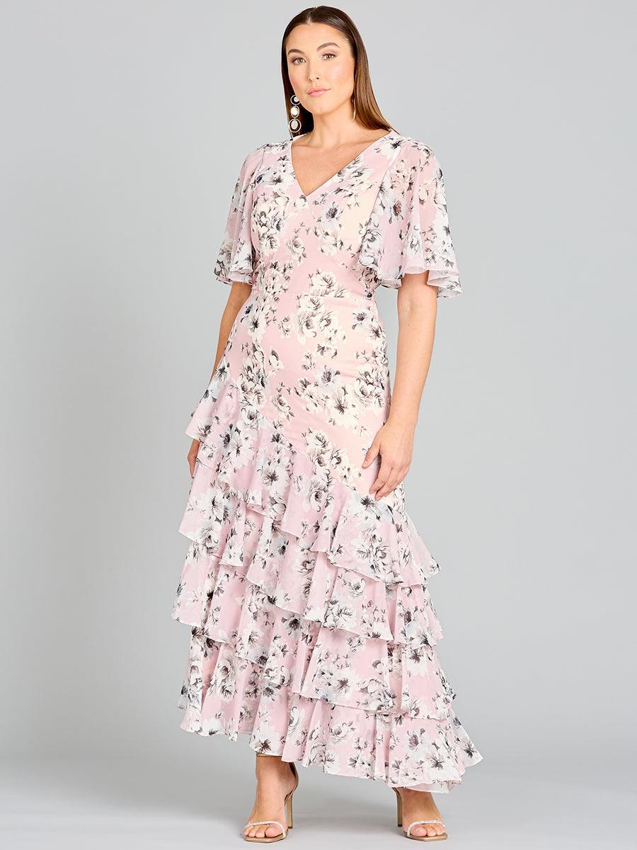 Formal Dresses Long Print Formal Dress Blush