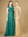 Prom Dresses Long Cap Sleeve Evening Gown Green