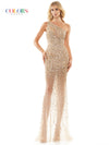 Prom Dresses Long Formal One Shoulder Fitted Prom Dress Gold