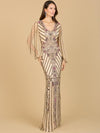 Formal Dresses Long Beaded Evening Gown Nude Multi