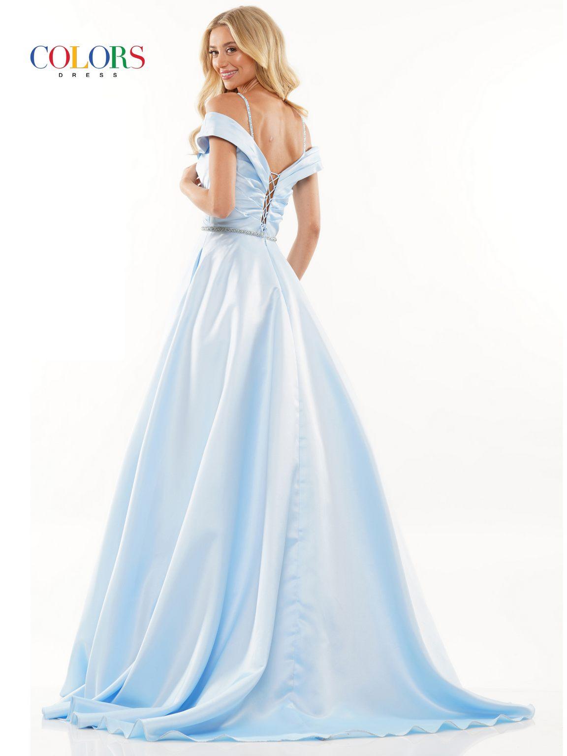 Prom Dresses Prom Long Off Shoulder Ball Gown Light Blue