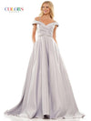 Prom Dresses Prom Long Off Shoulder Ball Gown Platinum