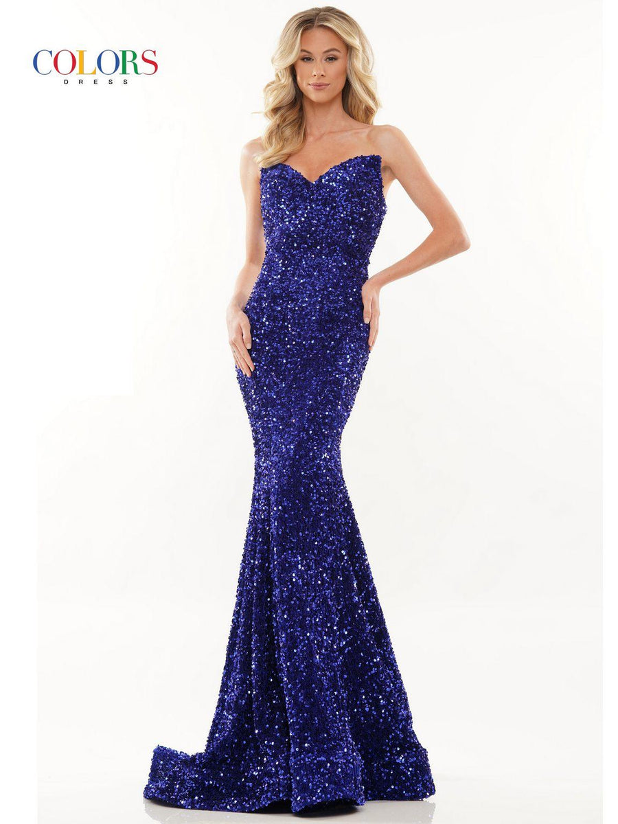 Prom Dresses Long Strapless Prom Dress Royal