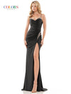 Prom Dresses Long Spaghetti Strap Fitted Prom Dress Black