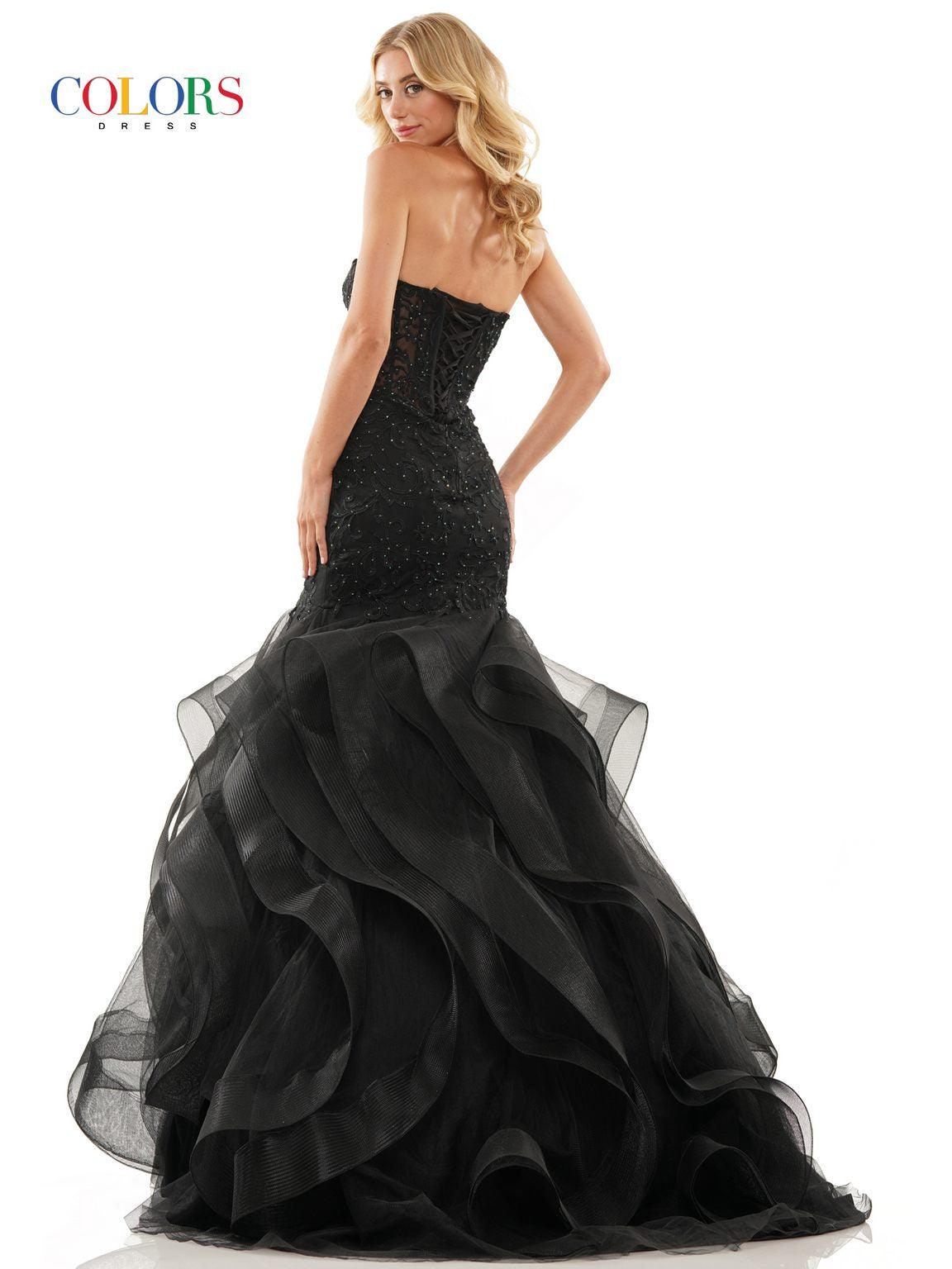 Prom Dresses Prom Long Strapless Mermaid Dress Black