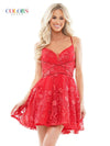 Cocktail Dresses Short Spaghetti Strap Homecoming Dress Red